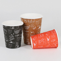 Gobelets en papier jetables écologiques à paroi simple de 7,5 oz pour distributeur automatique de café à emporter