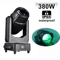 Luz de cabeza móvil tipo Beam de 380W, totalmente sellada, impermeable, para exteriores, DMX IP65, para paisajismo, Guangzhou