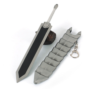 Mini Spada Berserk in Metallo, Tecnica di Fusione Dragonslayer, Personaggio TV e Cinema, Oggetto da Collezione, Arte 22cm 169g, Portachiavi in Lega di Zinco - Product Image 1