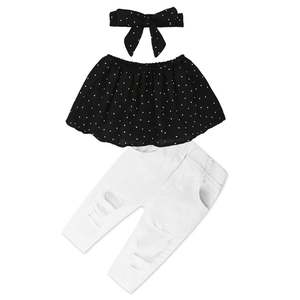 Proveedor de China Body Baby Casual Fashion Panty Blusa Niño Niña Traje de tela - Product Image 1
