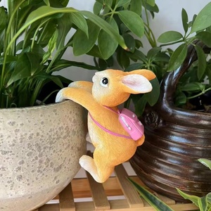 Đồ trang trí động vật dễ thương, & điêu khắc treo tường Thỏ Nhỏ & vườn ngoài trời & Leo Sân & trang trí cây cho quà tặng - Product Image 5