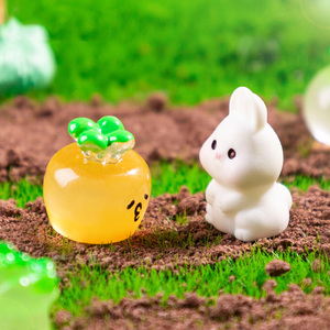 Résine lumineuse petits Fruits légumes Figurines brillent dans <span class=keywords><strong>le</strong></span> noir Miniature résine plante nourriture décoration pour bricolage paysages jardin - Product Image 6