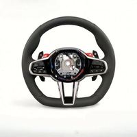 Maßgefertigtes Heiz- und Vibrations-Leder-Sportlenkrad mit LED für G-Serien-Modelle G01-G30/F90-F93 2018-2024 (2-Jahres-Garantie)