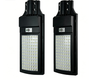 Lampe solaire intégrée pour éclairage public, avec télécommande PIR, étanche IP65, LED, montage mural extérieur, pour cour et autoroute