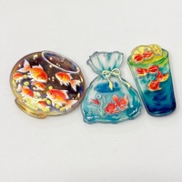 Perles acryliques en vrac à motifs de poissons de dessin animé, assorties, pour la création de bijoux DIY, accessoires pour chaînes de téléphone, breloques de sac et porte-clés