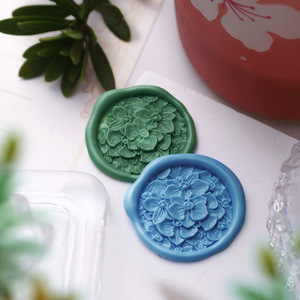 Sceaux de cire de haute qualité en gros, série Laser Seal, motifs roses, lotus, orchidée, pavillon - Product Image 3