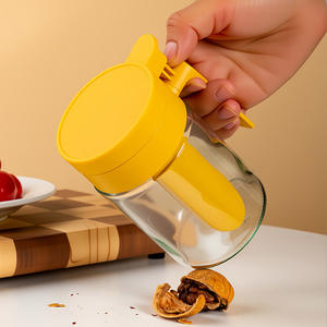 Storage Bottle 320 ML Oil <b>Spice</b> <b>Jars</b> Salt Bottle Glass Condiment Seasoning Bottle with Spoon Cruet Container Kitchen Utensils - Product Image 3