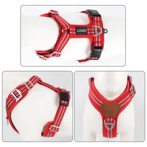 Arnês sem clipe para cães, colete macio acolchoado ajustável para animais de estimação, arnês para corrida e caminhada - Product Image 5