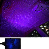 Nuevo proyector de ambiente USB con Control de voz automático, iluminación Interior de estrella, iluminación de cielo estrellado para techo de coche Universal, luz de estrella