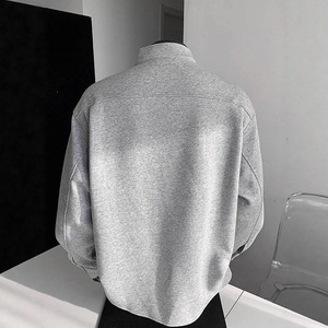 Giacche Bomber da Uomo Vintage con Collo a Lupetto, Design Autunnale, Scollo a V, Vestibilità Aderente, Maniche Lunghe - Product Image 3