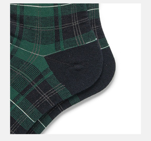<strong>British</strong> Winter Vintage Fashion Plaid Breathable Knitted Crew Slouch <strong>Sock</strong> Custom Logo - Product Image 5