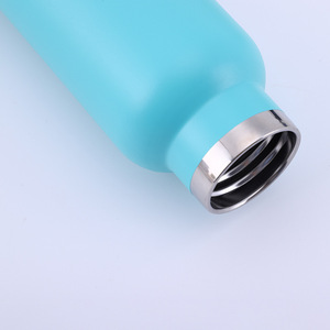 Botella de Agua de Acero Inoxidable Aislada de 600 ml con Asa Metálica Portátil, Varios Tapas con Pajita Abatible y Mosquetón, Termo al Vacío - Product Image 3