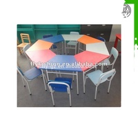 Bureau et chaises pour enfants pour la maternelle, en bois, fourniture d'usine à prix avantageux