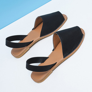 <span class=keywords><strong>Sandali</strong></span> piatti da <span class=keywords><strong>donna</strong></span> alla moda, scarpe a punta aperta, fondo morbido, <span class=keywords><strong>taglie</strong></span> <span class=keywords><strong>grandi</strong></span>. - Product Image 3