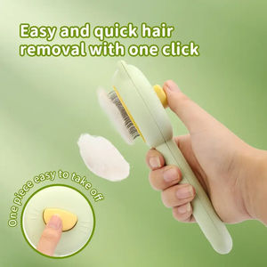 Dropshipping productos para mascotas 2025 cepillos de pelo para gatos con logotipo personalizado peines de plástico cepillos para gatos - Product Image 3