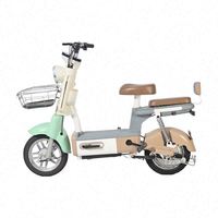 Vélo électrique de ville 48V 350W 12AH avec moteur à moyeu arrière, cadre en acier au carbone, fonctionnalités électroniques