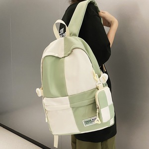NANA BAG Color Blocking <b>Backpack</b> 15 Inches <b>School</b> Education For Girls Students - Product Image 3