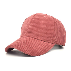 Casquette <span class=keywords><strong>de</strong></span> baseball en velours côtelé léger pour homme et femme, style japonais rétro, couleur unie, décontractée, pour couple, 100% polyester, 6 panneaux - Product Image 2