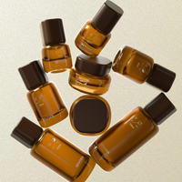 Mini flacon compte-gouttes en verre de 30 ml pour échantillons d'essences, huiles capillaires de luxe, crèmes pour les yeux et cosmétiques