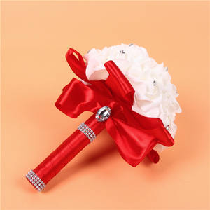 <span class=keywords><strong>Bouquet</strong></span> de Mariage: Roses en Cristal, <span class=keywords><strong>Bouquet</strong></span> de Demoiselle d'Honneur et de Mariée, <span class=keywords><strong>Fleurs</strong></span> Artificielles pour Cérémonie et Fête - Product Image 6