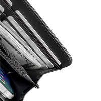 Dompet pria kosong sublimasi tas dokumen kapasitas besar tas koin ritsleting