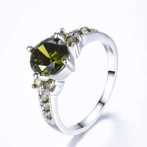 Bagues en argent plaqué 925 avec zircon violet et améthyste, style occidental, pour femmes, idéales pour fiançailles, vente en gros - Product Image 6