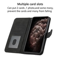 Étui portefeuille en cuir PU gaufré, coque antichoc intégrale avec porte-cartes et béquille pour ITEL A100C/A200 4G/CITY 200