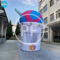 Stand de crème glacée gonflable pour la publicité extérieure, stand de citronnade, stand de boissons, tente pour les promotions et les événements