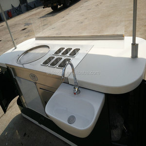 Carrito de helados de aluminio, bicicleta con congelador para venta de aperitivos y expreso de coco, para venta de aperitivos, de aluminio, de venta de frutas, de frutas y verduras - Product Image 6