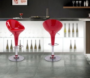 Chaises de Bar réglables en <span class=keywords><strong>hauteur</strong></span>, <span class=keywords><strong>tabouret</strong></span> de cuisine avec repose-pieds, en plastique dur, pivotant à 360 degrés, en ABS - Product Image 6