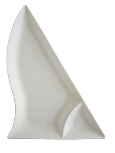 Assiettes à collation triangulaires jetables 100% biodégradables - Product Image 2