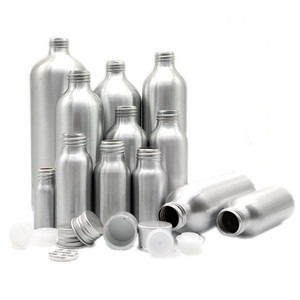 Flacons métalliques cosmétiques à bouchon vissé en aluminium Gamme de 30ml à 500ml comprenant des tailles de 100ml 120ml 150ml 250ml - Product Image 4