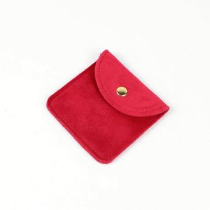 Bolsa para Joyas de 3 x 3 Pulgadas, Bolsitas de Terciopelo Suave con Botón a Presión, Almacenamiento Portátil para Anillos, Collares, Pulseras, Pendientes y Relojes - Product Image 1