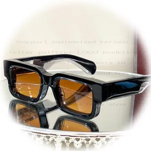 Accessori da spiaggia polarizzati acetato da uomo custom lusso spesse cornici quadrate rettangolari TAC occhiali da sole