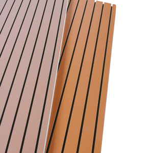 Tablero de <span class=keywords><strong>Mdf</strong></span> de melamina <span class=keywords><strong>ranurada</strong></span>, hoja de madera contrachapada, hecha de fábrica, 18mm, color blanco cereza, azul - Product Image 2