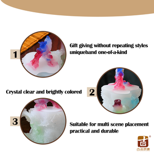 Couvercle d'écureuil sculpté exquis Liuli Jade théière Sculpture Style Antique motif floral décor Feng Shui richesse Collection pièce - Product Image 3