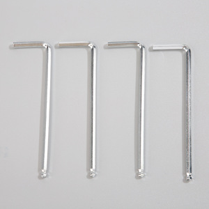 Clé hexagonale de type L 3 mm, longueur 44 mm, acier trempé, qualité industrielle, jeu de clés Allen métriques - Product Image 3