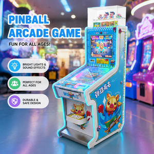 Borne d'arcade <span class=keywords><strong>de</strong></span> flipper pour enfants à monnayeur, machine <span class=keywords><strong>de</strong></span> rédemption <span class=keywords><strong>de</strong></span> billes commerciale avec vitrine <span class=keywords><strong>de</strong></span> prix LCD - Product Image 4