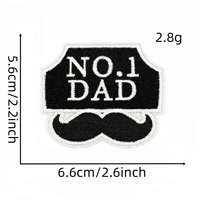 Parche de Fieltro No Tejido Termoadhesivo con Diseño Creativo de Corazón y Barba de Papá Bebedor de Cerveza, Ecológico, para Decoración DIY