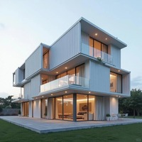 Maison préfabriquée en conteneur modulaire facile à installer en Chine, petite, 20 pieds, 40 pieds, maisons préfabriquées modernes en conteneur