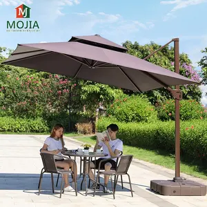 Toptan havuz şemsiyelik-Toptan açık şemsiye büyük kare şemsiye bahçe şemsiyesi 3m ticari şemsiye için özel mevcut plaj/veranda