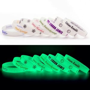 Pulsera de Silicona Económica con Impresión Personalizada, Logotipo en Relieve, Texto, Color, Tamaño, Luminosa en la Oscuridad, Brazalete Promocional de Goma - Product Image 3