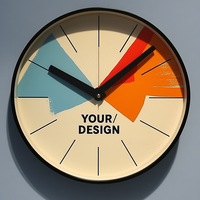 Jam Dinding Kustom Vintage Desain Anda Cetak Teks Bingkai Logam Perak Gaya Retro Senyap Quartz Baterai Dekorasi Rumah Kantor Hadiah