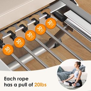 CZFITT Máquina de Pilates Core Bed Fitness de Madera de Arce, Aluminio y ABS - Plegable para Yoga y Pérdida de Peso, Cama Reformer con Caja Conveniente - Product Image 5