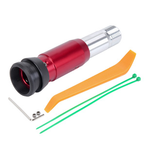 Adaptador de Conversión de Transmisión Automática para Automóvil, Cabezal de Palanca de Cambios M18 de Aleación de Aluminio Rojo y Negro para Actualización y Reequipamiento - Product Image 5