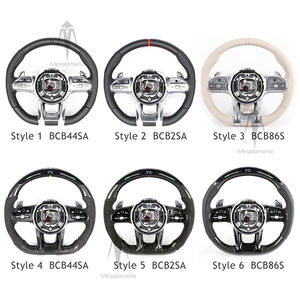 Fibre de carbone pour Benz <span class=keywords><strong>AMG</strong></span> C63 E63 W213 G500 S63 S500 S320 W205 W206 A45 W204 LED Volant complet Support Durable Accepter - Product Image 4