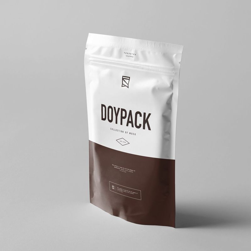Custom Printed Digital Printing Aluminum Foil Mylar Bag Blue White Brown Tea Food Packaging Plastic Bags With Ziplock