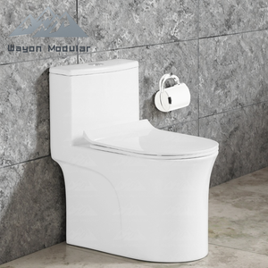 โถสุขภัณฑ์แบบชิ้นเดียว ไวออน โมเดิร์น ไวท์ ระบบไซฟอน รุ่น 1280C เซรามิก ได้รับการรับรองมาตรฐาน CE CUPC SASO รุ่น WW-ZBQ - Product Image 4