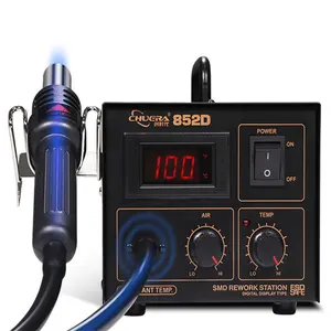 soldering station 220V KADA852D+ 2 in 1 SMD SMT soldering rework station Welder HOT AIR & IRON KADA 852D+,bga rework station