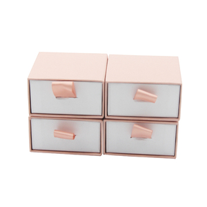 90mm*90mm*40mm White / Black / Pink / Blue / Brown Color Jewelry Drawer Box / Packaging Box